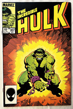 VTG The Incredible Hulk #307 NM Uncirculated Marvel Comics BEAUTIFUL COVER 1985 picture