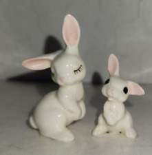 Vintage Hagen Renaker Miniature  Bunny Rabbits Figurines  San Dimas CA. picture