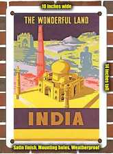 METAL SIGN - 1958 The Wonderful Land India - 10x14 Inches picture