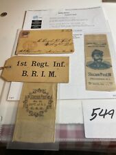 549 Rhode Island Civil War Veterans Reunion Ribbons & ID Tag BRIM SLOCUM Post picture
