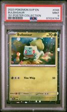 2018 POKEMON SCARLET AND VIOLET 151 POSTER COLLECTION BULBASAUR PROMO PSA 9 #046 picture