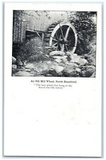 Blandford Massachusetts Postcard Old Mill Wheel Lazy Wheel Hung Dry Stream c1905 picture