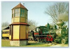 c1960 Midwest Old Settlers Treshers Locomotive Train Mt. Pleasant Iowa Postcard picture