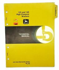 1986 John Deere Technical Manual For 125 And 140 High-Pressure Washers TM-1358 picture