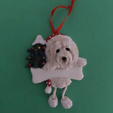 Golden Doodle Ornament Bone/ Short Dangle Legs - New In Box / Add Dog's Name  picture