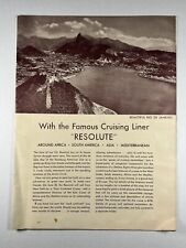 1934 SS Resolute Brochure w/ Interior Photos - HAPAG / NGL Lines picture
