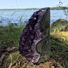 EXTRA LARGE POLISHED Amethyst Druze Crystal Cluster With Cut Base ~ 2 Pounds ea. picture