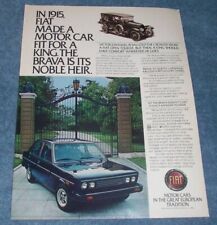 1980 Fiat Brava Vintage Color Ad 
