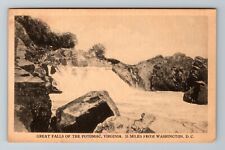 Potomac VA-Virginia, Great Falls Of The Potomac Vintage Souvenir Postcard picture