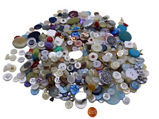 Vintage Button Lot Buttons Collection Colorful Plastic Metal Estate Assorted picture