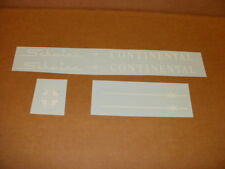 Complete Schwinn Approved White Continental Bicycle Decal Set picture