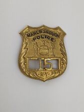 Vtg Marlborough New York Police Patrolman Badge M.R. CULLEN Marlboro NY OBSOLETE picture