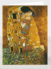 Klimt, The Kiss, Fine Art,   4” x 5.6” Card and Envelope picture