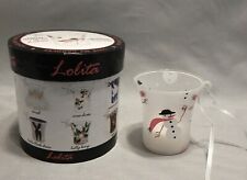 Lolita Hand Painted Glass Candle Ornament Frosty's Party picture