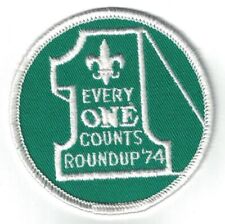 BSA 1974 Every One Counts Roundup patch picture