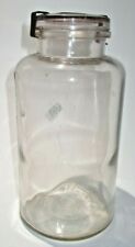 Rare Vintage Half Gallon Size Clear Glass Fruit Canning Mason Jar Pat Dec 30 02 picture