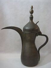 VINTAGE LARGE ISLAMIC TURKISH STYLE COPPER/BRASS HALLMARKED TEAPOT/PITCHER picture
