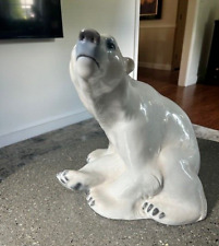 Large Bing & Grondahl Porcelain Polar Bear Figurine/statue # 1954. Big and Rare picture