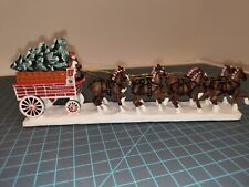 Hawthorne Village Budweiser Clydesdales Delivery Wagon #B0474 Christmas Village picture