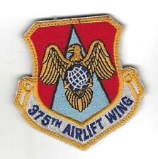 USAF 375th AIRLIFT WING hook backed patch picture