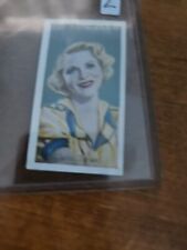 1938 Godfrey Phillips Ltd. FIlm Favourites Tobacco Claire Trevor picture