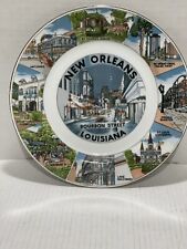 New Orleans  Louisiana ~ Bourbon Street ~ Souvenir Collectible Plate 10 ¼” picture
