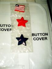 From HSN made for Story Book Knit Clothing -Set Of 3 Button Covers -Flag picture