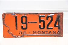 1936 Montana  license plate picture