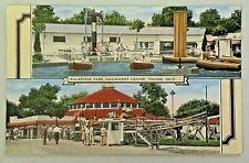 Walbridge Park Amusement Center, Toledo OH Vintage 1945 Linen Postcard 5512 picture