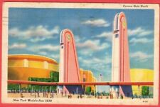 Vintage New York Worlds Fair 1939 Linen Postcard Corona Gate North picture