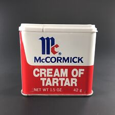 Vintage 1977 McCormick Tin CREAM of TARTAR 1.5 oz Baltimore MD USA AS IS picture