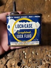 Small Vintage LOCK EASE Oil Can Oiler Advertising Tin 1948  picture