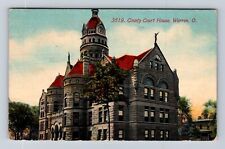 Warren OH-Ohio, County Court House, Antique Vintage c1911 Souvenir Postcard picture