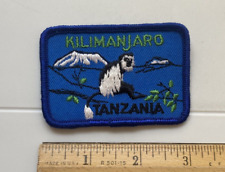 Mount Kilimanjaro Tanzania Africa Souvenir Blue Embroidered Patch Badge picture