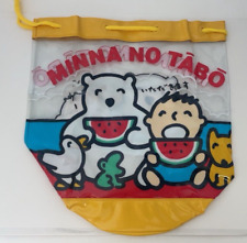 Sanrio Minna no Tabo Plastic Bag Height 26cm / 10.2 Inch 1900 Made in Japan picture