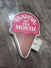 1978 Baskin Robbins Flavor Of The Month Sign 11x7 Inches picture