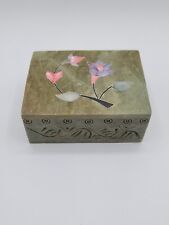 Vintage Soap Box with Flower Inlay, Soapstone Box 4