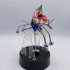 VTG Clown Pendulum Balance Swinging Metal Rocking Horse Magnet Desk Shelf *READ picture
