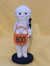 Target Hyde and Eek 2023 Halloween Felt Boo Mummy Figurine picture