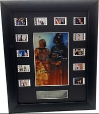 Signed Star Wars Empire Strikes back Bobba Fett & Darth Vader picture