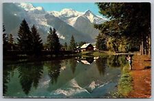 France Chamonix Mont Blanc Scenic Mountain Landscape Chrome UNP Postcard picture