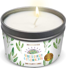 MAGNIFICENT101 Pure White Sage Collective Candle Smudge Candle for House Energy picture