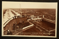 SS Normandie Normandy Rear Deck Swimming Pool French Postcard RPPC Ocean Liner picture