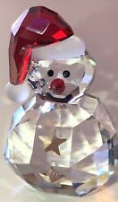 Swarovski Crystal 1005414 Rocking Snowman Hat In Box With Certificate Holiday picture