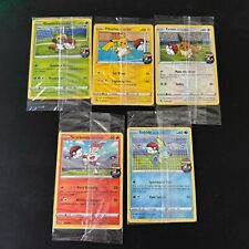 Pokémon Futsal On The Ball England Football 5 Promo Cards FULL SET Pikachu Eevee picture