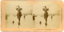 Vintage Stereo, New Jersey, When My Ship Comes in Atlantic City Stereo Card -  picture