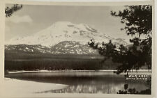 RPPC Postcard  Elk Lake South Sister Mountain View Scene Real Photo Vintage picture