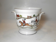 Coalport Hunting Scene Small Handled Cache Pot Hunt Club Foxhunting Hounds Horse picture