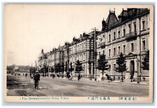 Tokyo Japan Postcard The Baba-akimontori Street Buildings View c1930's picture
