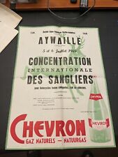 Vintage original Poster 1969 Formula Car Racing Chevron Concentration french picture